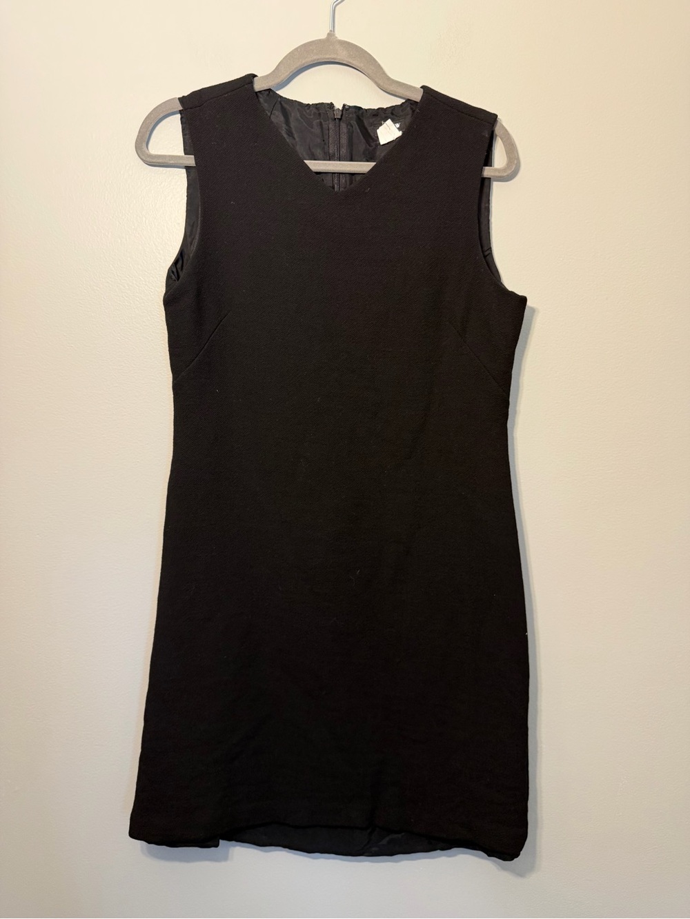 J. Crew Black Sleeveless V-Neck Mini Dress